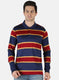 Men Blue Stripe T-Shirt
