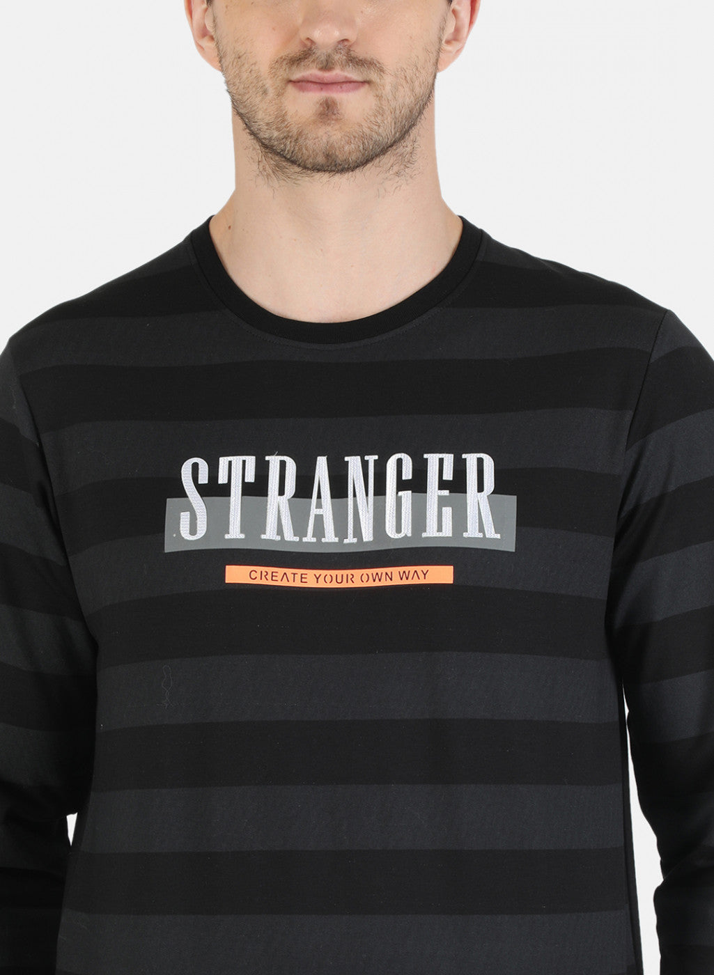 Men Black Printed Sweatshirt