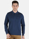 Men Blue Solid T-Shirt