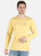 Men Yellow Solid T-Shirt