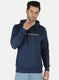 Men Blue Solid Sweatshirt