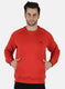 Men Orange Solid T-Shirt