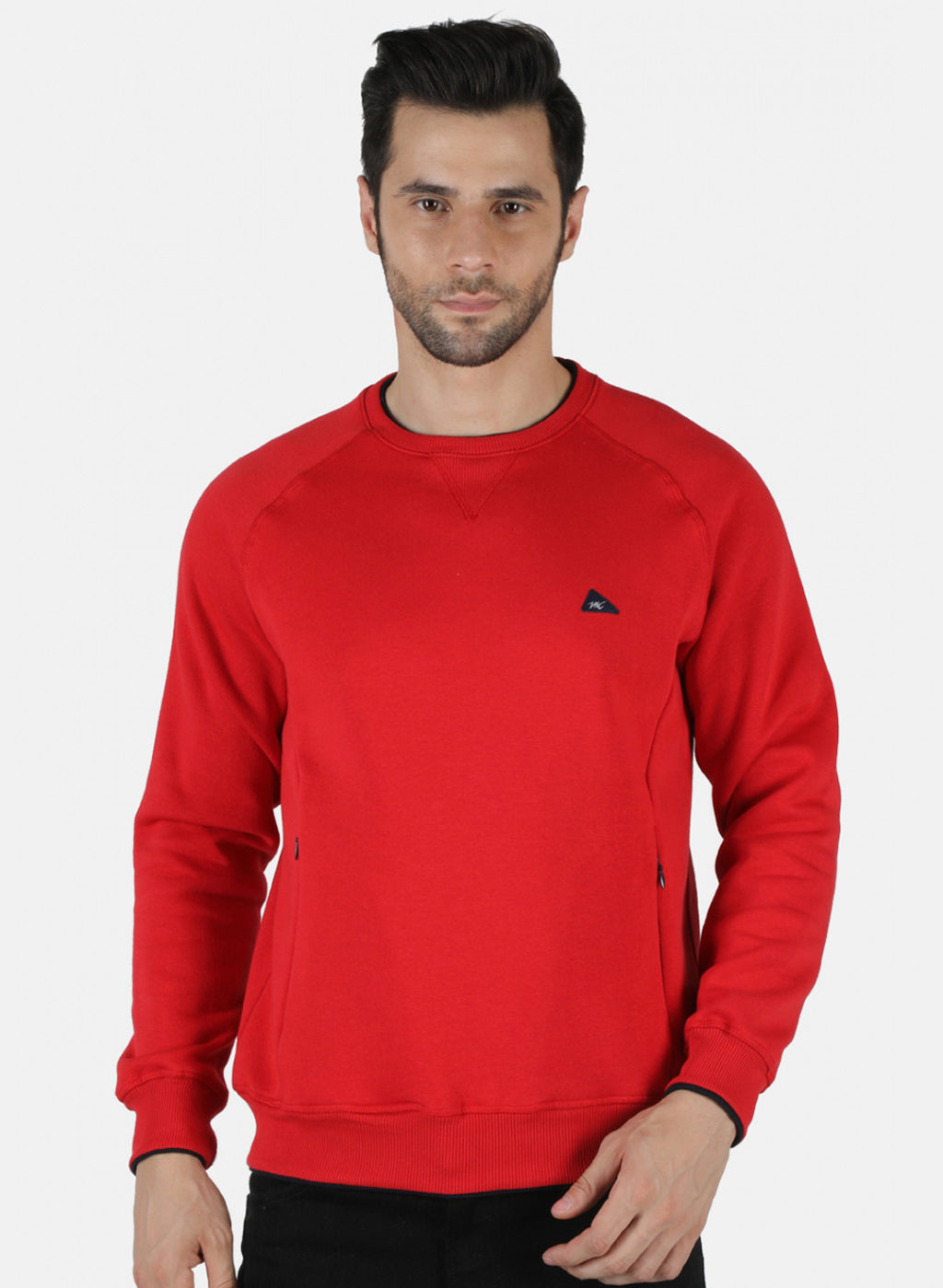 Men Red Solid T-Shirt