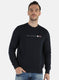Men NAvy Blue Solid T-Shirt