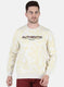 Men Beige Printed Sweatshirt