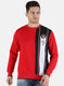 Men Red Printed Sweatshirt