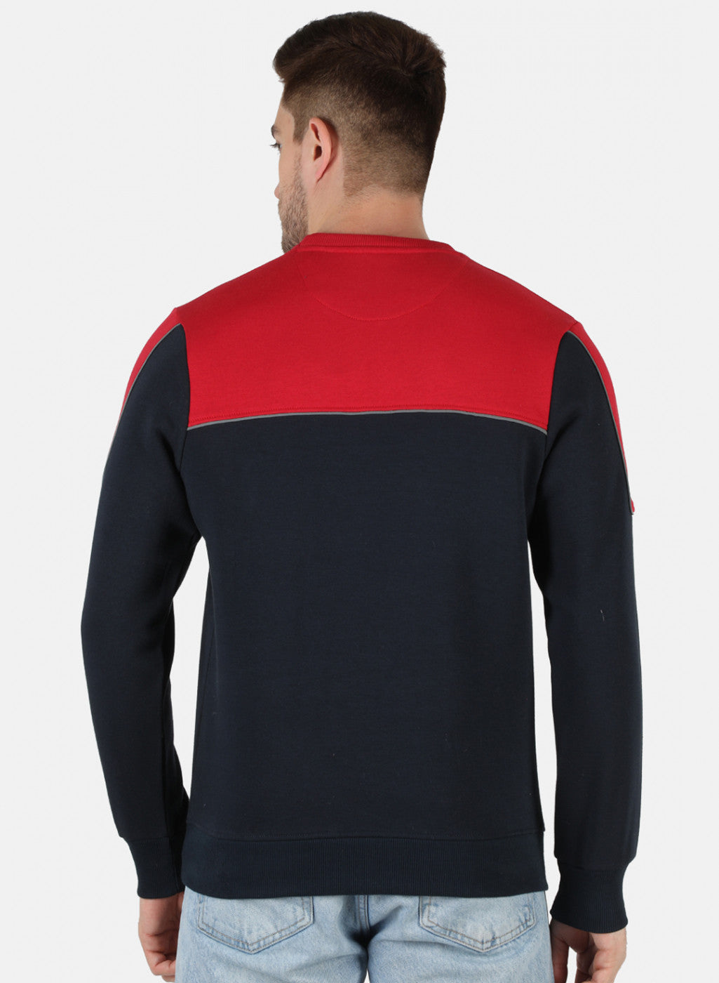 Men Red Printed Sweatshirt