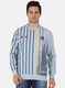 Men Blue Printed Sweatshirt