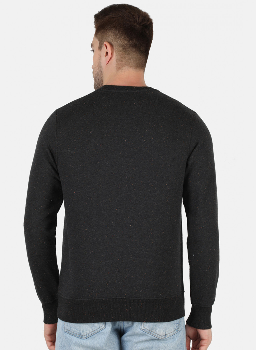Men Black Printed Sweatshirt