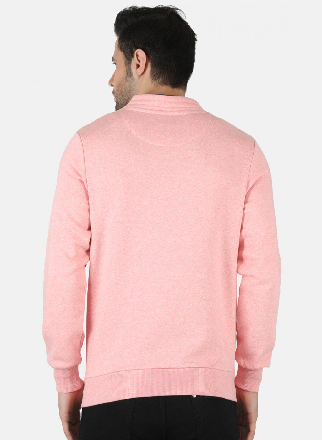 Men Pink Printed Sweatshirt