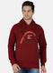 Men Maroon Printed Sweatshirt