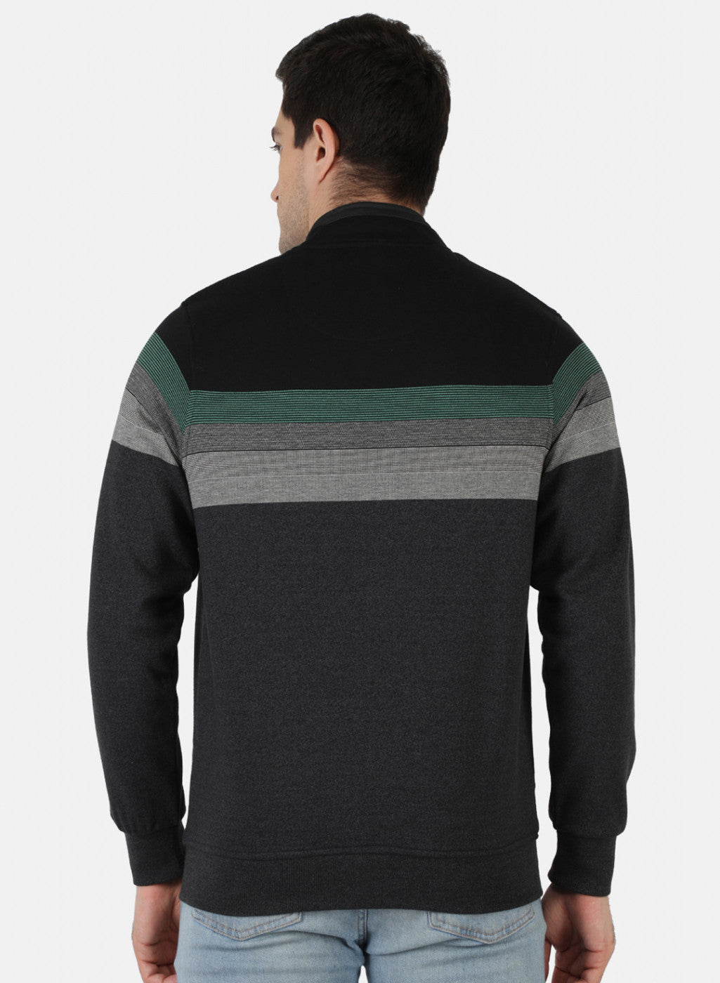 Men Multicolor Stripe Sweatshirt