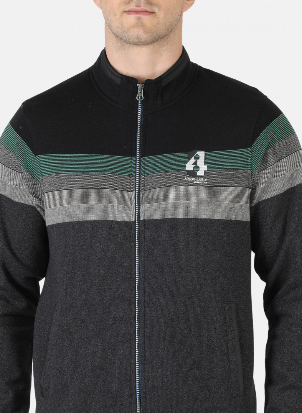 Men Multicolor Stripe Sweatshirt