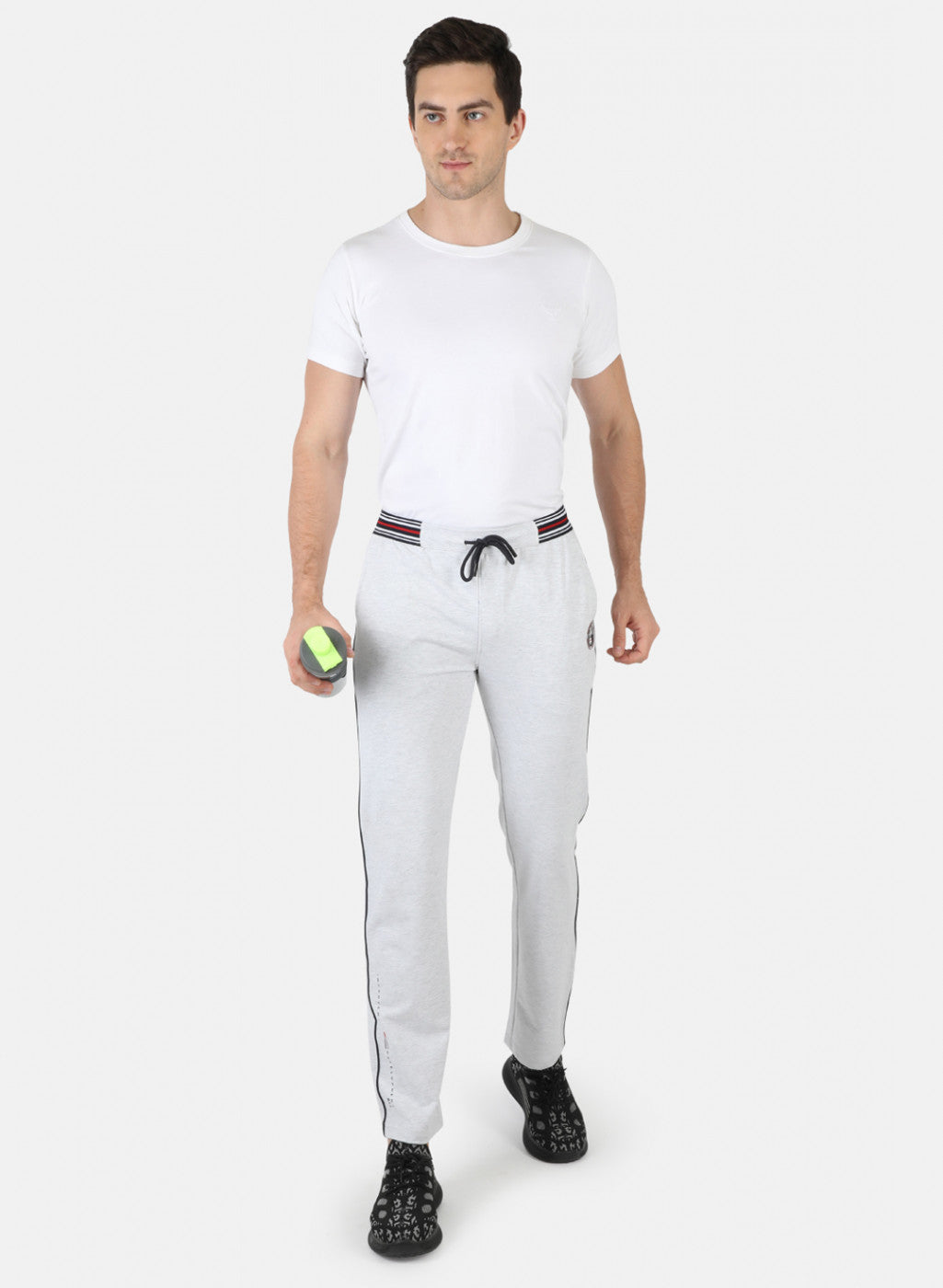 Men Grey Solid Winter Lower