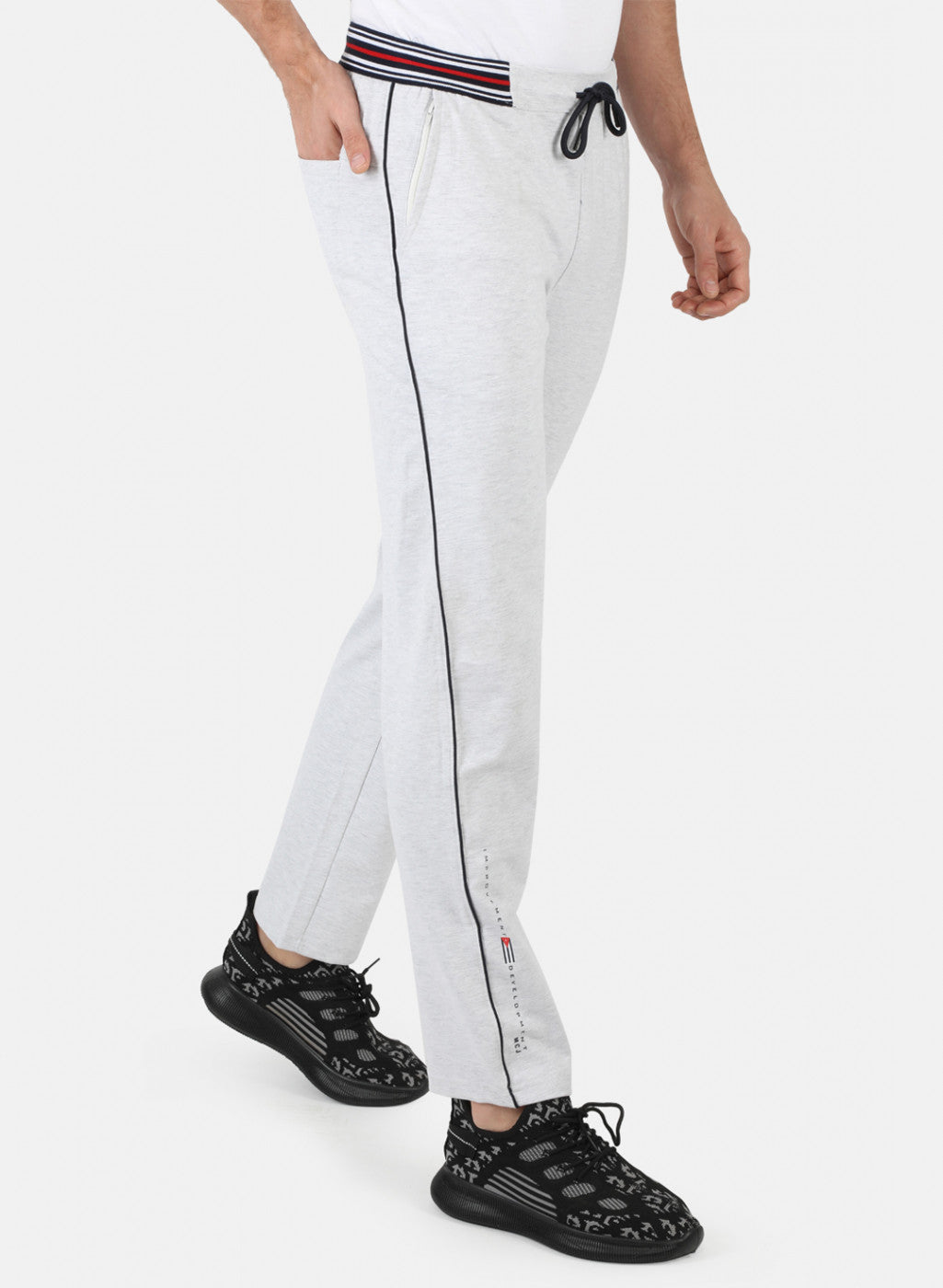 Men Grey Solid Winter Lower