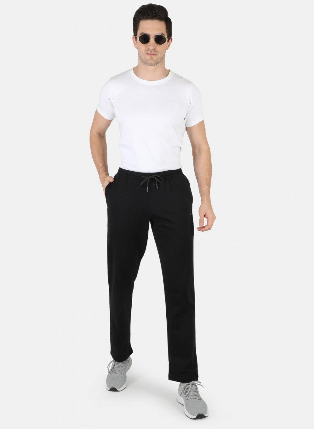 Men Black Solid Winter Lower