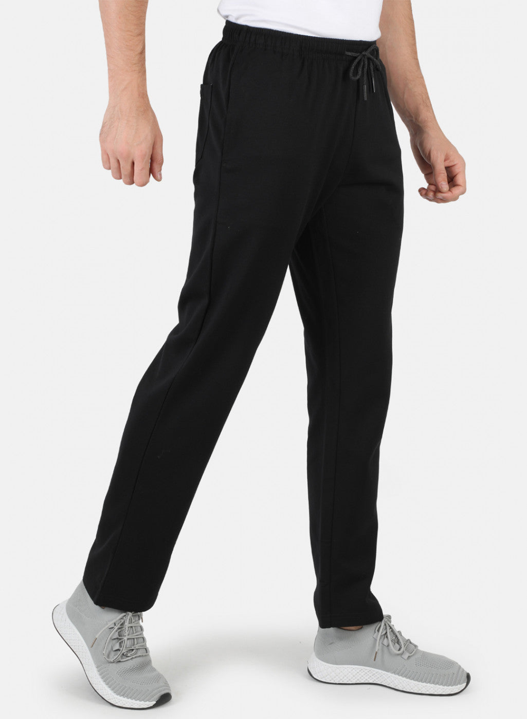 Men Black Solid Winter Lower
