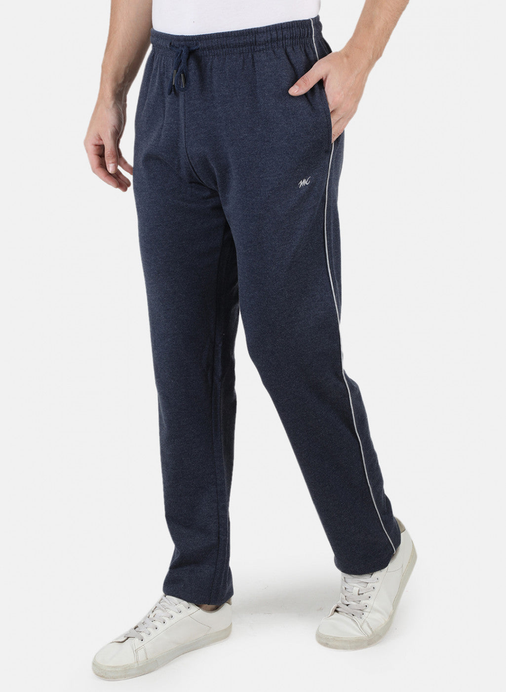 Men Blue Solid Winter Lower