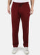Men Maroon Solid Winter Lower