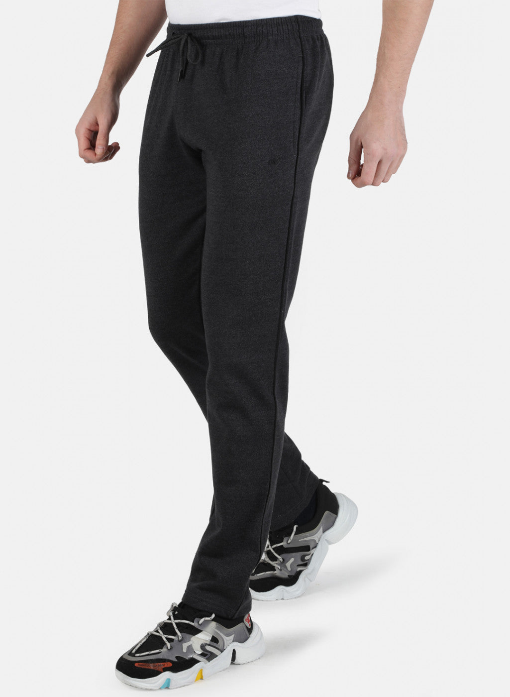 Men Black Solid Winter Lower