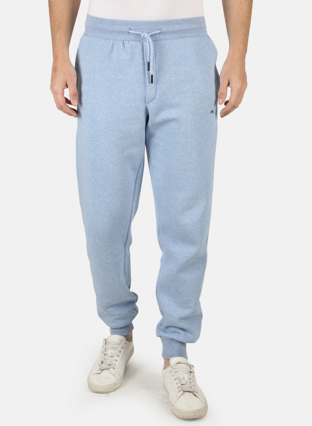 Men Blue Solid Winter Lower