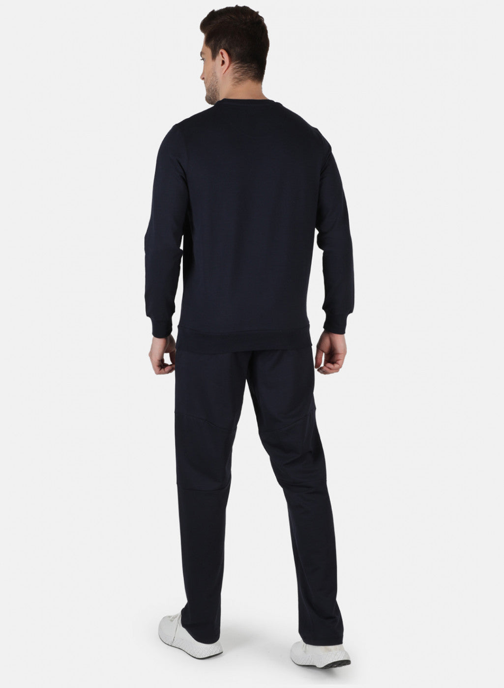 Men Blue Solid Tracksuit