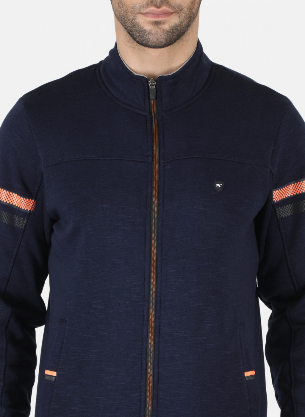 Men Blue Solid Tracksuit