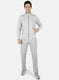 Men Grey Solid Tracksuit