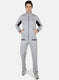 Men Grey Solid Tracksuit