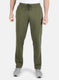 Men Olive Solid Winter Lower