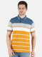 Men Yellow Stripe T-Shirt