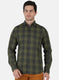 Men Green Check Shirt