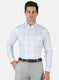 Men Sky Blue Check Shirt
