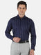 Men NAvy Blue Stripe Shirt