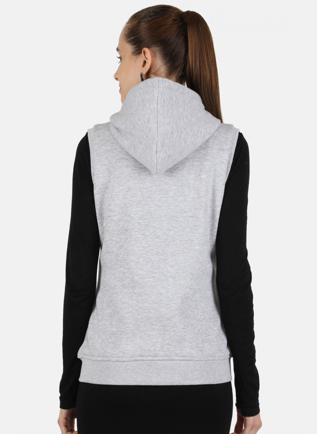 Women Grey Solid Sweatshirt