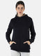Women NAvy Blue Solid Sweatshirt