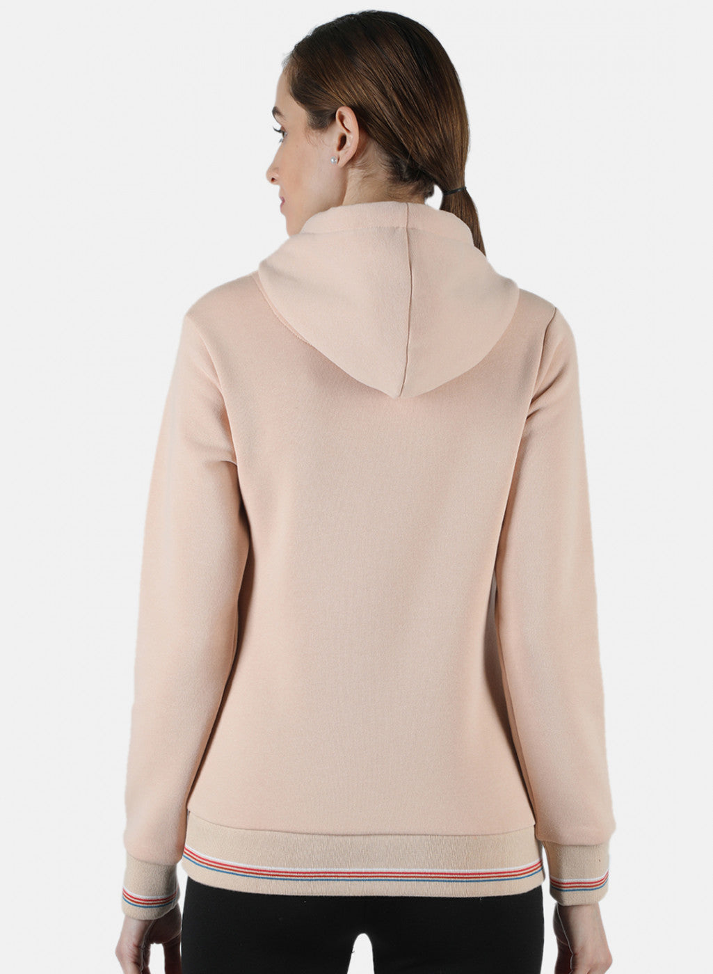 Women Beige Embroidered Sweatshirt