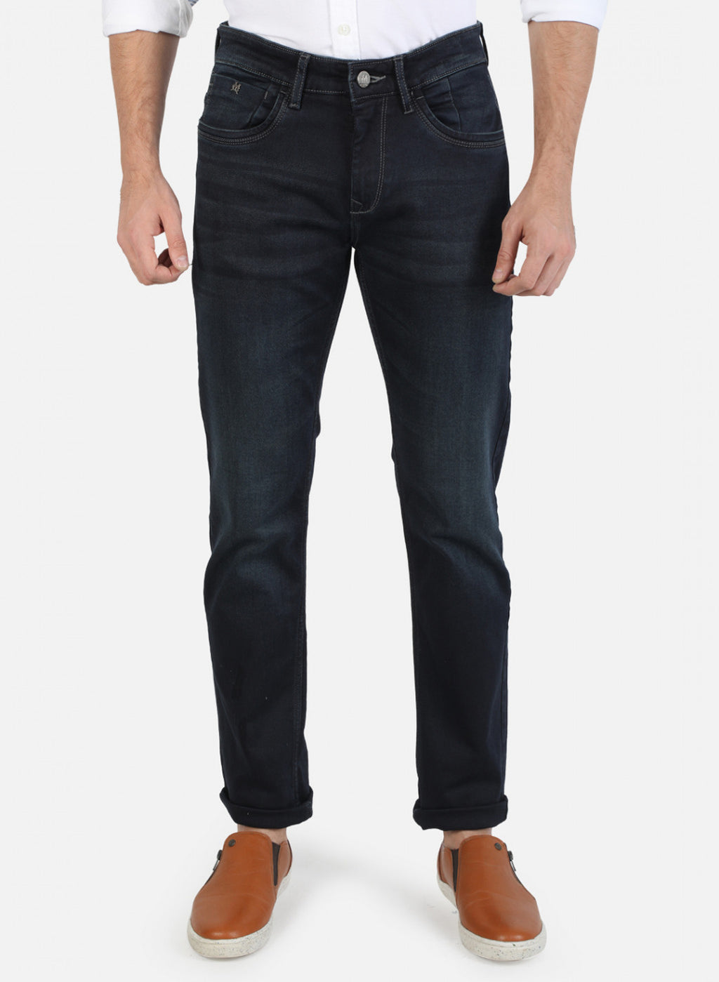 Men Blue Narrow Fit Denim