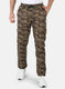 Men Khaki Printed Winter Lower