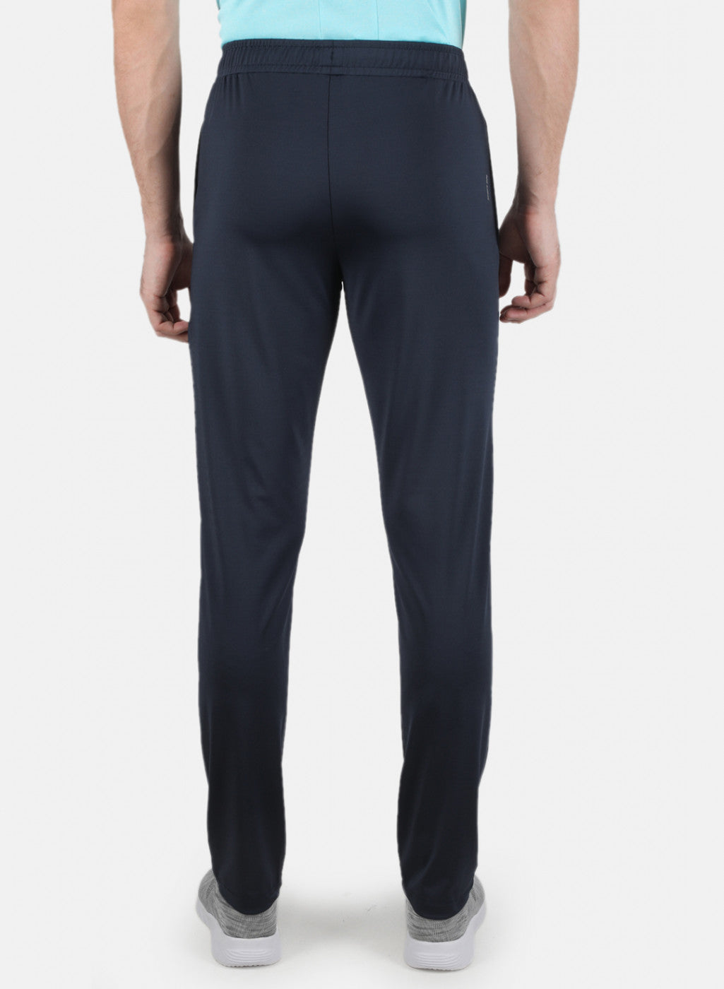 Rock.it Men Navy Blue Plain Track Pant