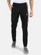 Rock.it Men Black Self Design Track Pant