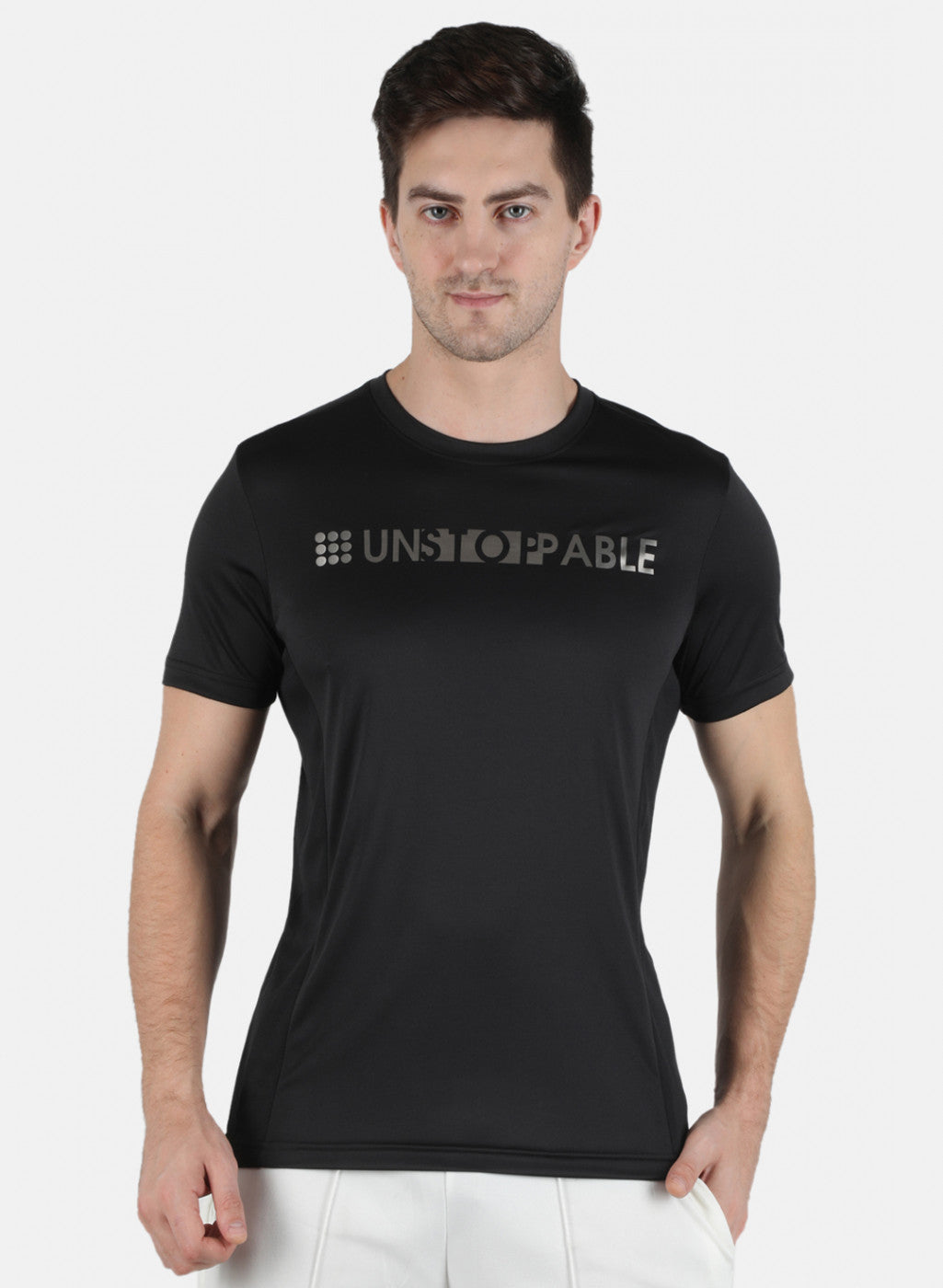 Rock.it Men Black Printed Round Neck T-Shirt