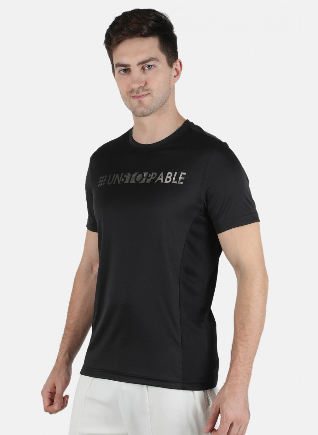Rock.it Men Black Printed Round Neck T-Shirt