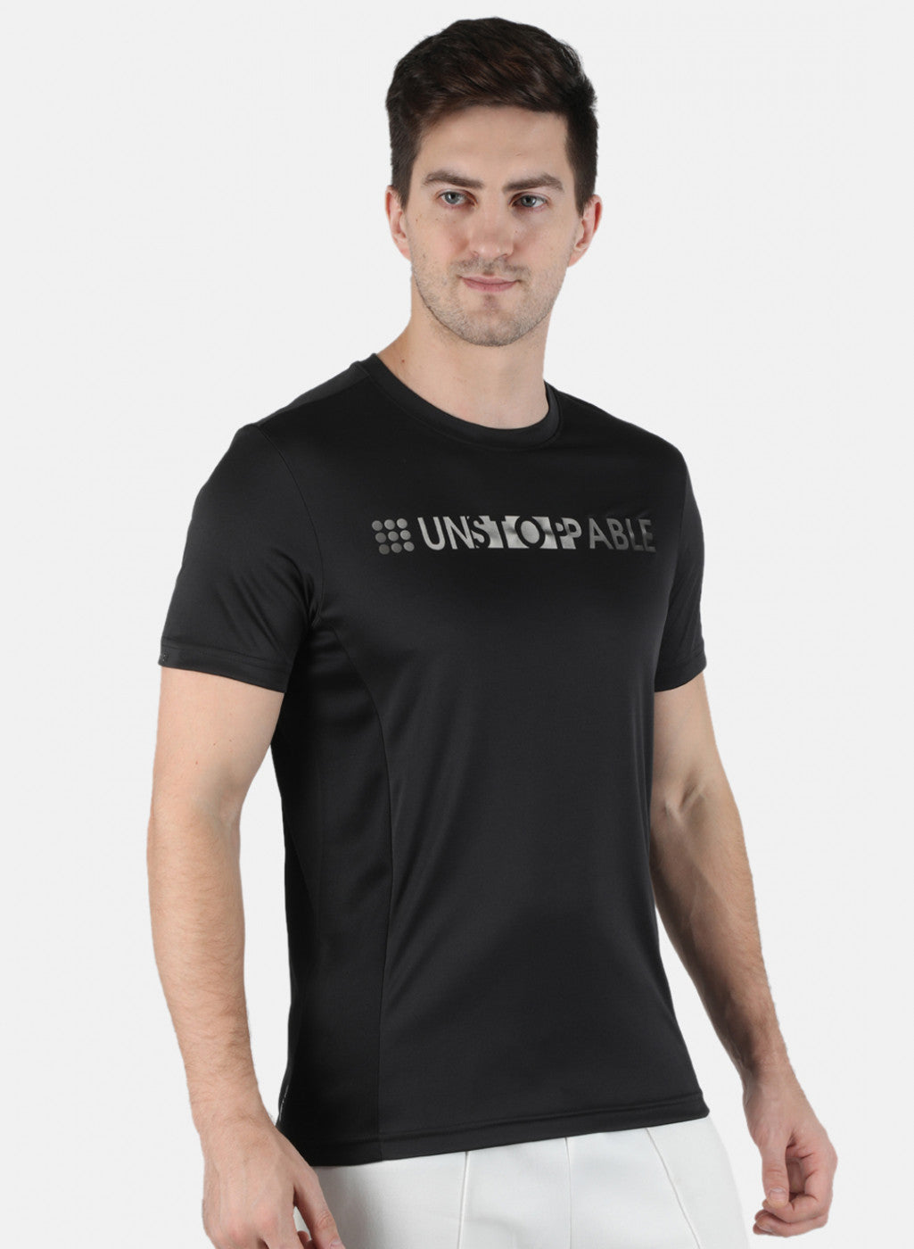 Rock.it Men Black Printed Round Neck T-Shirt