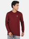 Rock.it Men Maroon Printed Sweatshirt