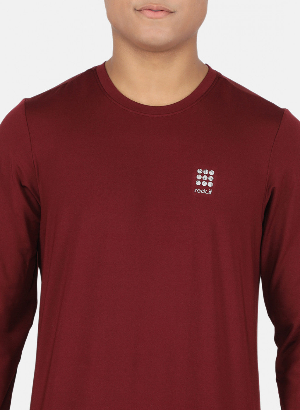 Rock.it Men Maroon Printed Sweatshirt