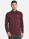 Rock.it Men Maroon Solid Sweatshirt