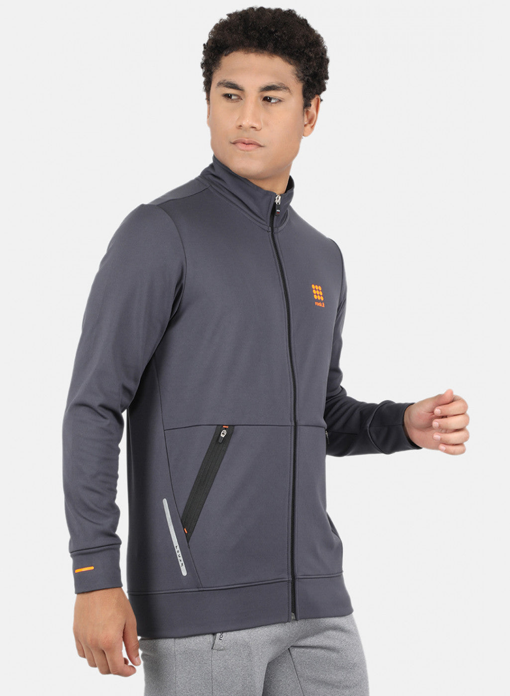 Rock.it Men Grey Solid Sweatshirt