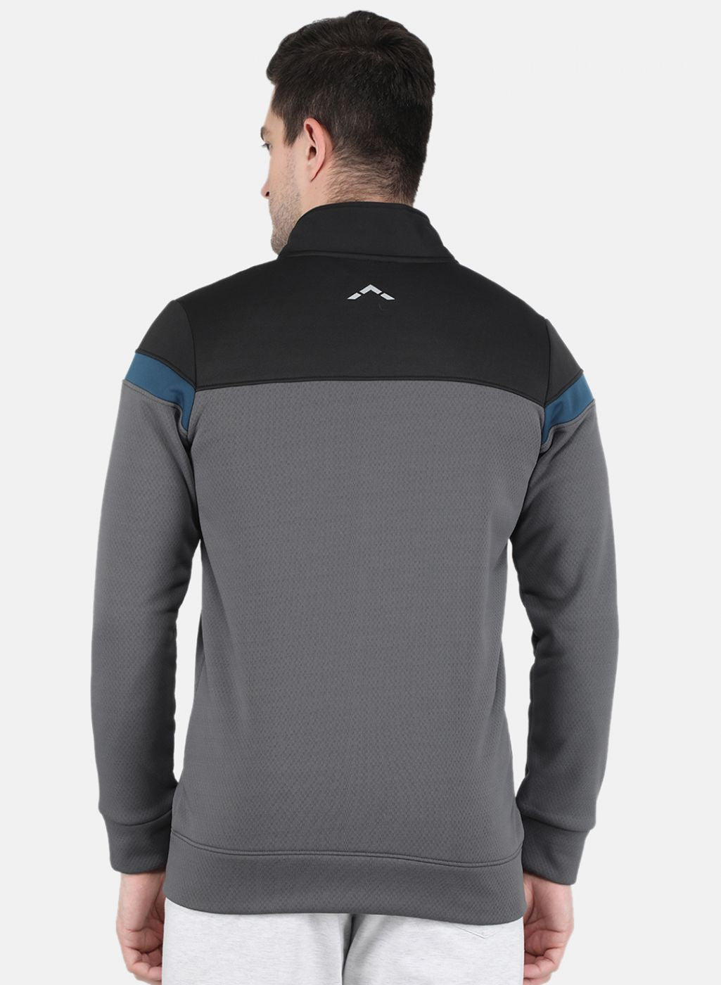 Rock.it Men Grey Solid Sweatshirt