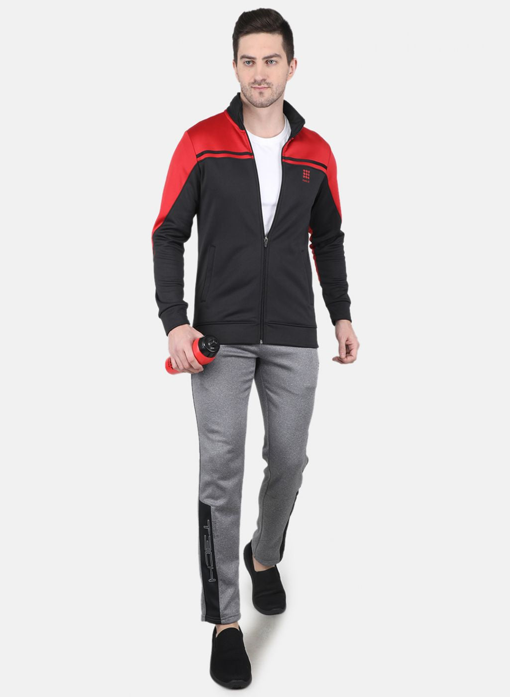 Rock.it Men Black Solid Sweatshirt